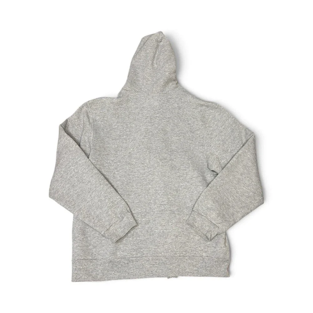 Soffe US Navy Full Zip Fleece Hoodie Sweatshirt Men's Size Large Gray Athletic